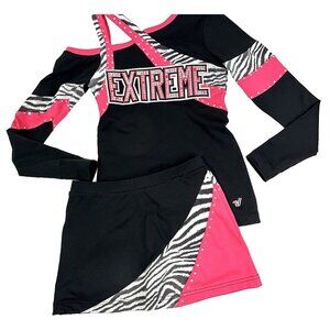 EXTREME Competition Cheerleader Uniform Rhinestones Built In Briefs Adult S SEXY
